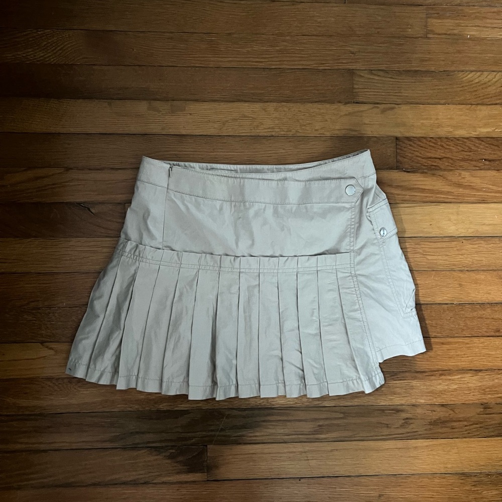 Karen M Pleated Tan Skirt